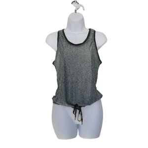 Agua Bendita Camiseta Martinica Semi Sheer Sleeveless Drawstring Hem Tank Size S